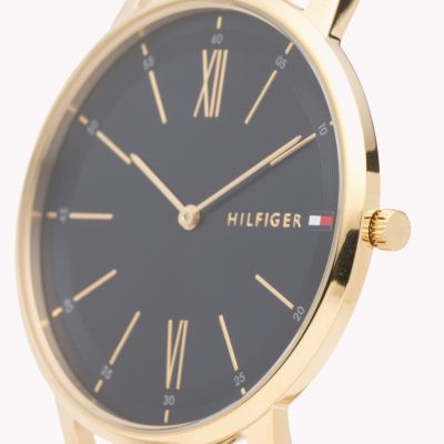 tommy hilfiger cooper yellow gold watch