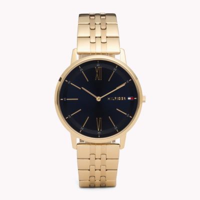 tommy hilfiger cooper yellow gold watch