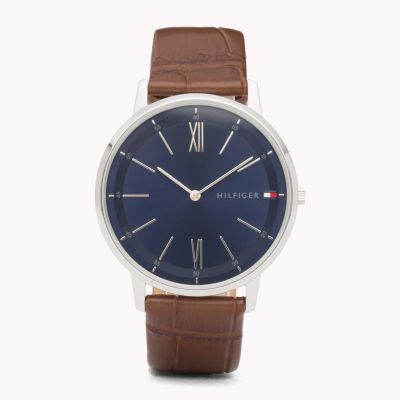 tommy hilfiger watch brown strap