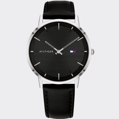 tommy leather watch
