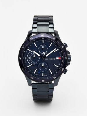 Ionic Plated Blue Chronograph Watch 