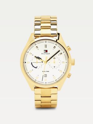 tommy hilfiger gold plated watch