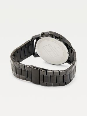 tommy hilfiger black chain watches