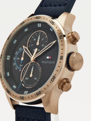 Ion Carnation Gold-Plated Watch | BLUE | Hilfiger