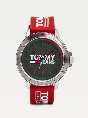 Red Silicone Strap Watch | RED | Tommy 