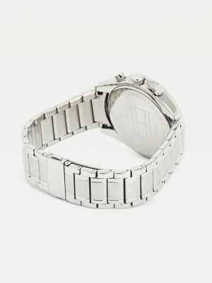 tommy hilfiger dane grey steel watch