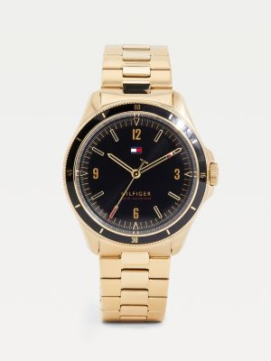 tommy hilfiger gold plated watch