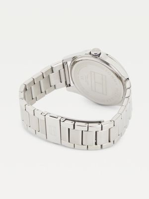 Vice Disciplinære Grønland Stainless Steel Chain-Link Date Watch | SILVER | Tommy Hilfiger