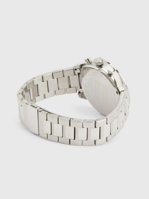 Stainless Steel Grey Dial ChainLink Watch SILVER Tommy Hilfiger