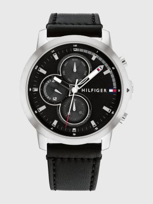 Tommy Hilfiger - Coffret cadeau avec montre à bracelets en cuir et en tissu