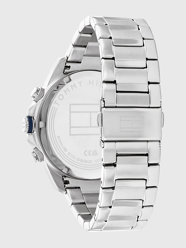 multi stainless steel sub-counter watch for men tommy hilfiger