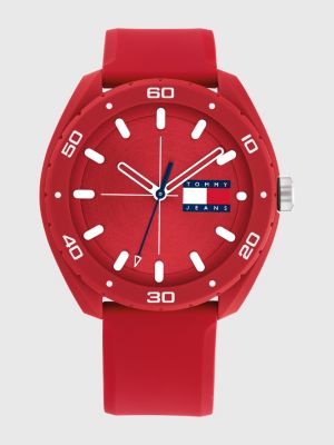 Mobile watch shop red colour