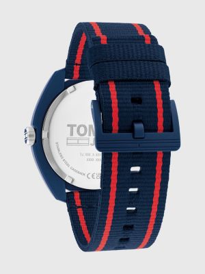 Silikon-Uhr mit Armband | | marineblauem Tommy Blau Hilfiger