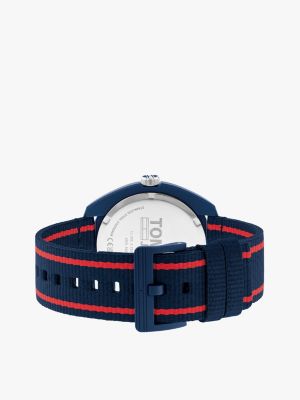 Silikon-Uhr mit Armband | | marineblauem Tommy Blau Hilfiger