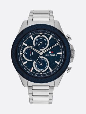 Reloj deportivo de acero inoxidable Plata Tommy Hilfiger