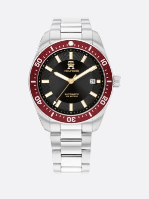 Tommy hilfiger men's silver watch sale