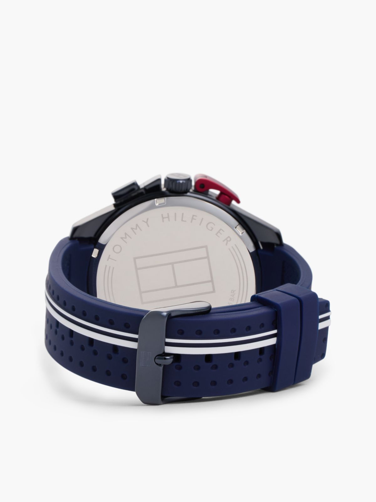 Blue Silicone Strap Chronograph Watch — Blue