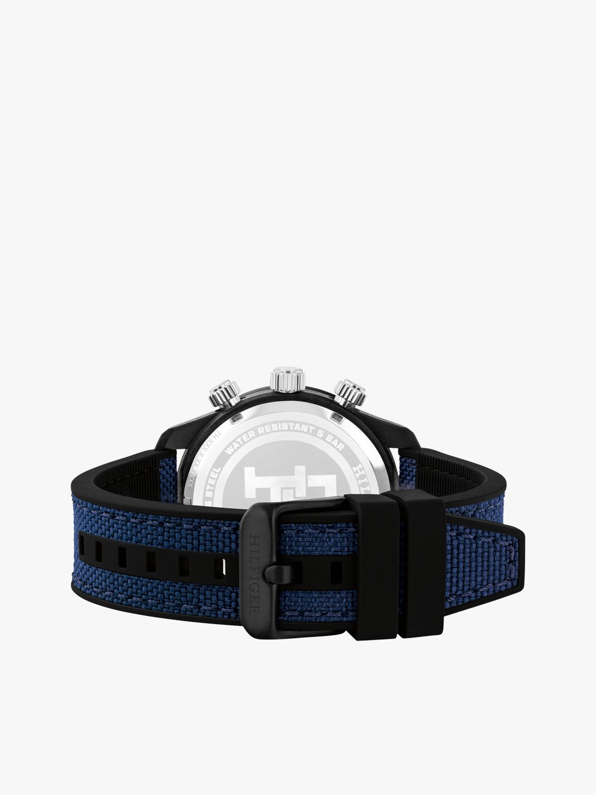 TH Monogram Navy Chronograph Watch — Blue