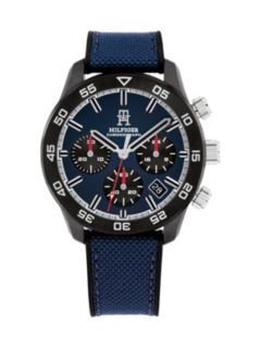 TH Monogram Navy Chronograph Watch — Blue 1