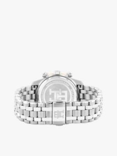 Stainless Steel Ombré Bezel Chronograph Watch — Silver 2