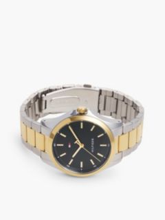 Two-Tone Green Dial Chain-Link Watch — Multi 3