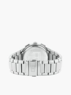 Blue Dial Stainless Steel Chain-Link Watch — Silver 2