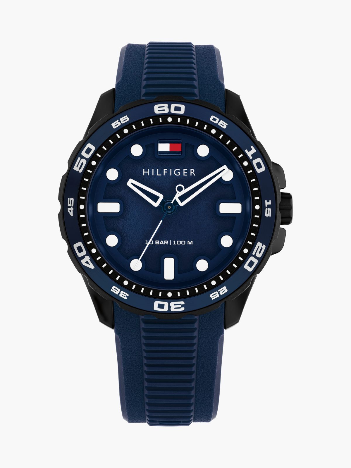 Blue Silicone Strap Watch — Blue