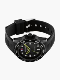 Black Silicone Strap Watch — Black 3