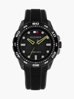 Black Silicone Strap Watch — Black 1