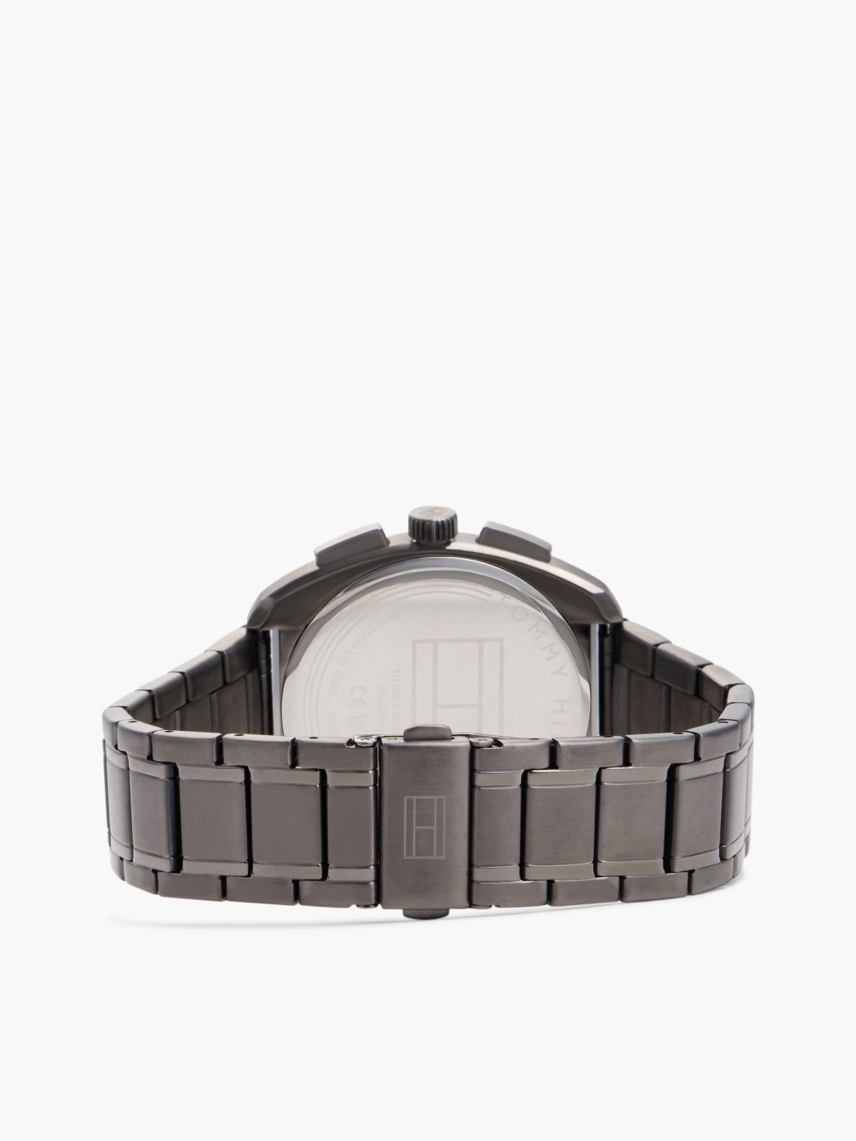 Navy Dial Brown Leather Strap Watch — Brown