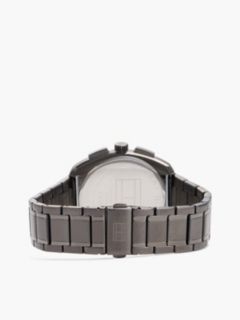 Navy Dial Brown Leather Strap Watch — Brown 2