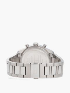 Navy Dial Stainless Steel Chronograph Watch — Silver 2