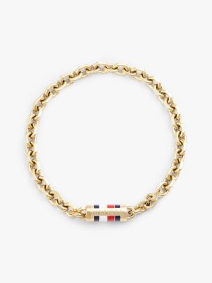 brown ionic gold-plated watch and bracelet gift set for men tommy hilfiger