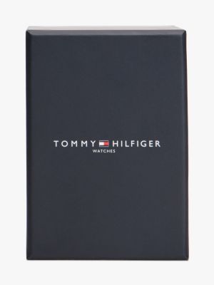 brown ionic gold-plated watch and bracelet gift set for men tommy hilfiger