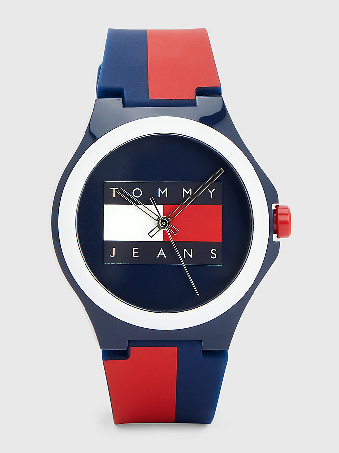 tommy.com | Colour-blocked Horloge met Siliconen Band