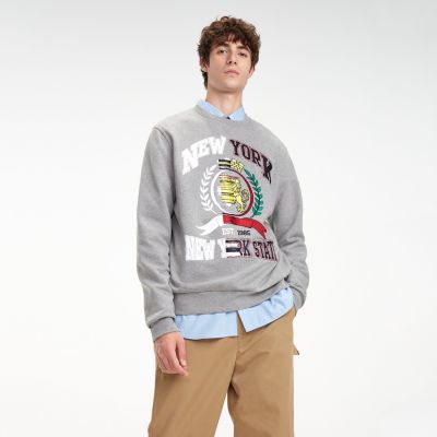 tommy jeans collegiate sweatshirt grey