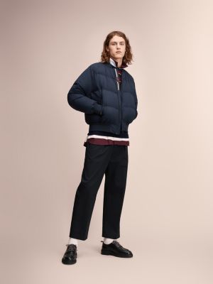 tommy hilfiger recycled down hooded bomber