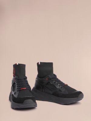 black tommy hilfiger trainers