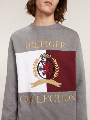 tommy jeans crest crew neck sweatshirt