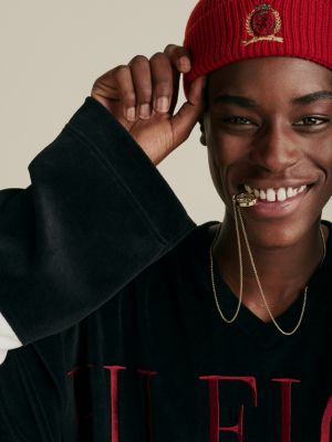 velour tommy hilfiger hoodie