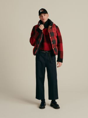 buffalo plaid turtleneck