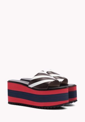 chaussures compensees tommy hilfiger femme