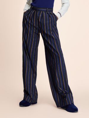 Tailored Fit Hose Mit Weitem Bein Blau Tommy Hilfiger