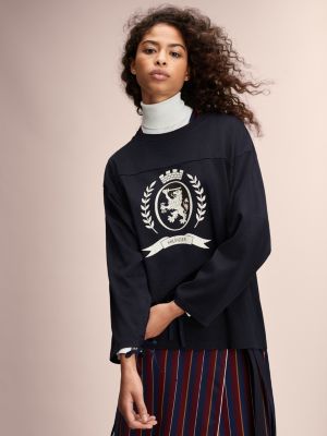 tommy jeans crest long sleeve