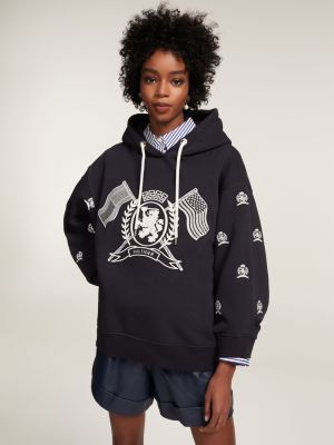 tommy crest hoodie