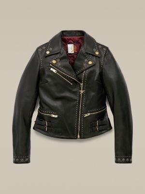 tommy hilfiger leather biker jacket