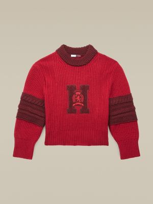 tommy red jumper