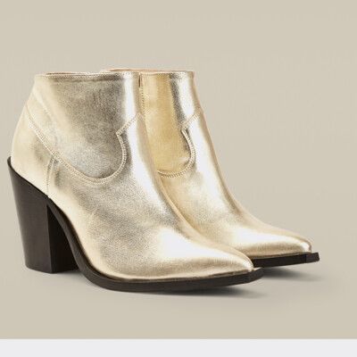 tommy hilfiger metallic chelsea boot