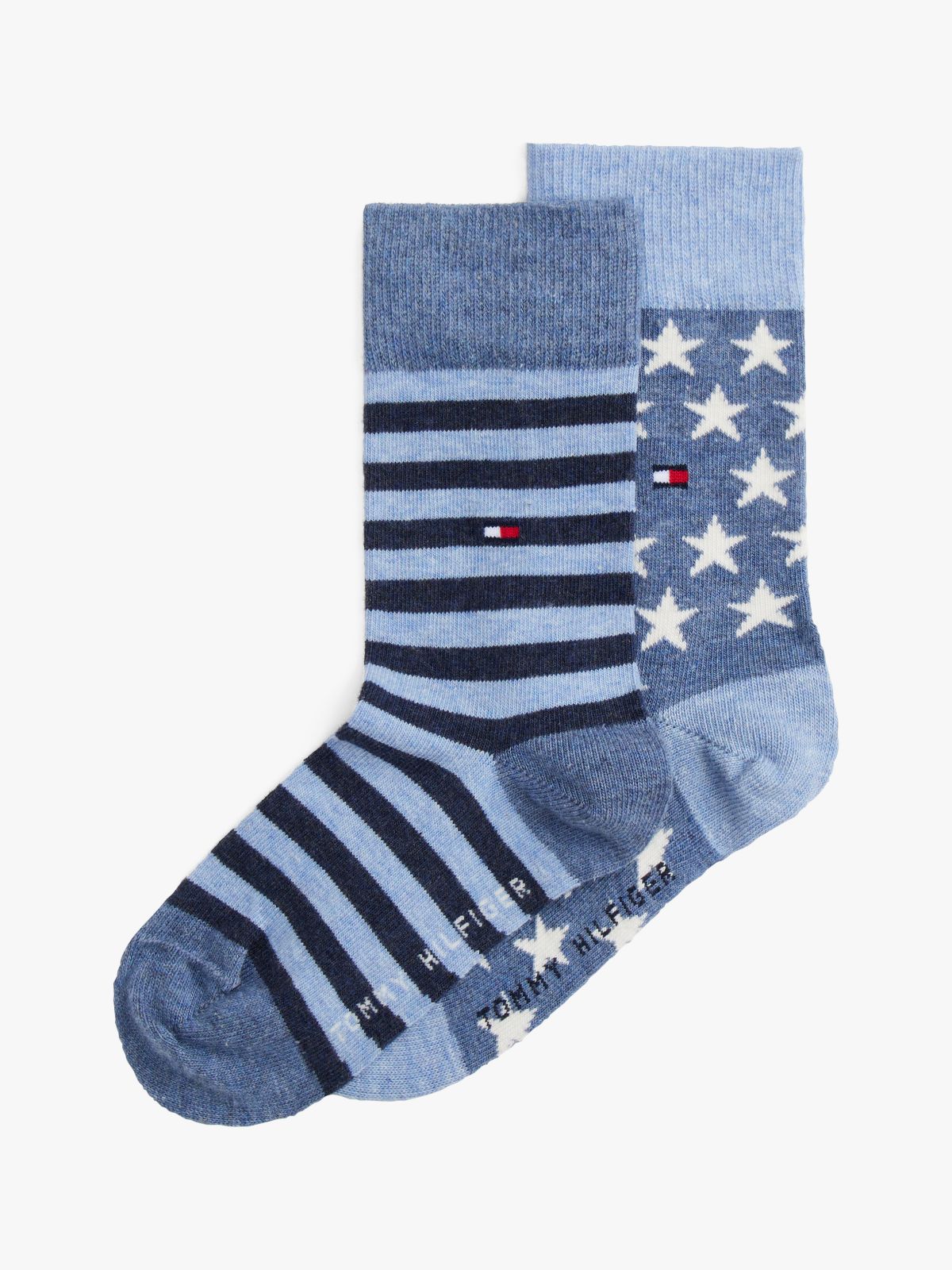 2-Pack Star And Stripe Ankle Socks — Blue