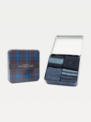 4-Pack Stripe Socks Gift Box | BLUE 